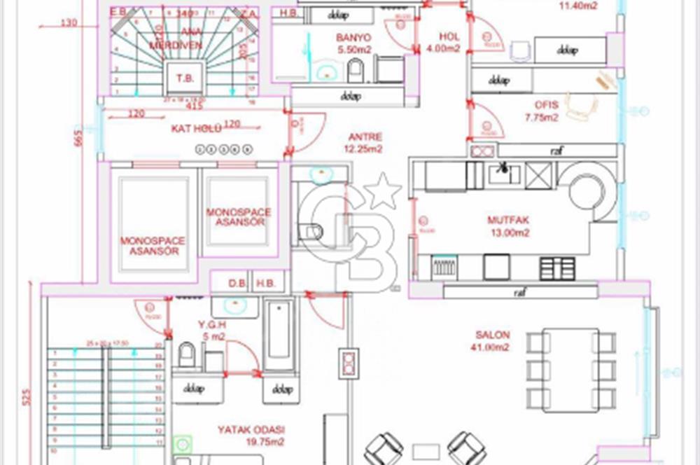 SUADİYE SAHiLDE KATTA TEK 4+1 138 NET BALKONLU DAİRE