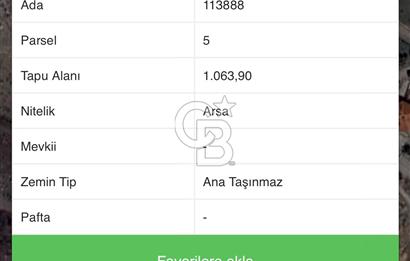 GÖLBAŞI HACILAR'DA 1063 M2 İMARLI SATILIK ARSA
