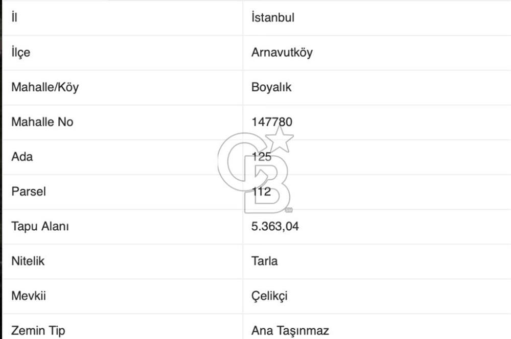 Arnavutköy Boyalıkta Yola Sıfır Ticari Arsa Kanal İstanbul