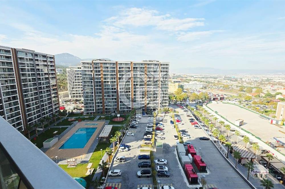 Manisa Meydan Sitesi Havuz Cephe Kiralık 1+1 Daire