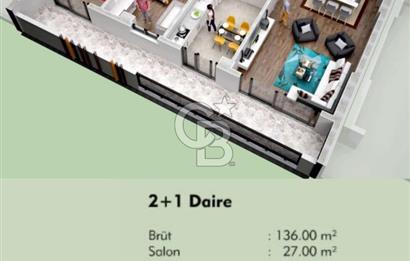 ÇANAKKALE HAMİDİYE MAH MEDİGARDEN KAPALIMUTFAK 2+1 SATILIK DAİRE