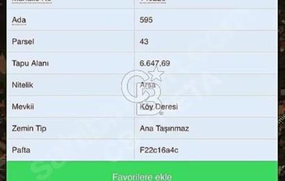 CEKMEKÖY REŞADİYEDE VİLLA İMARLI ARSA