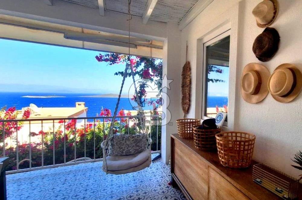 Gündoğan Satılık Villa Deniz Manzaralı