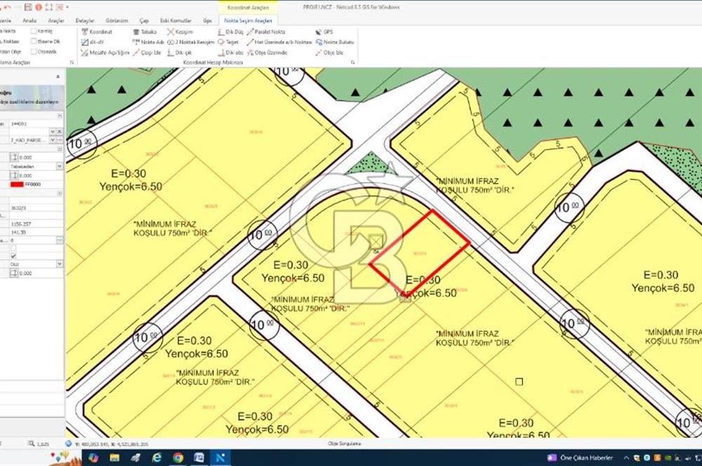 CB TOWER KOCAELİ KÖRFEZ DEREKÖY'DE SATILIK İMARLI 1156 M2 ARSA