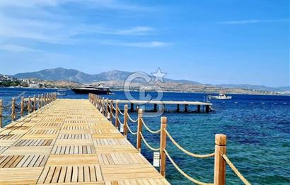 BODRUM BANK EV SAHİL SİTESİNDE MUNTAZAM DENİZ MANZARALI ÜST DUBLEKS