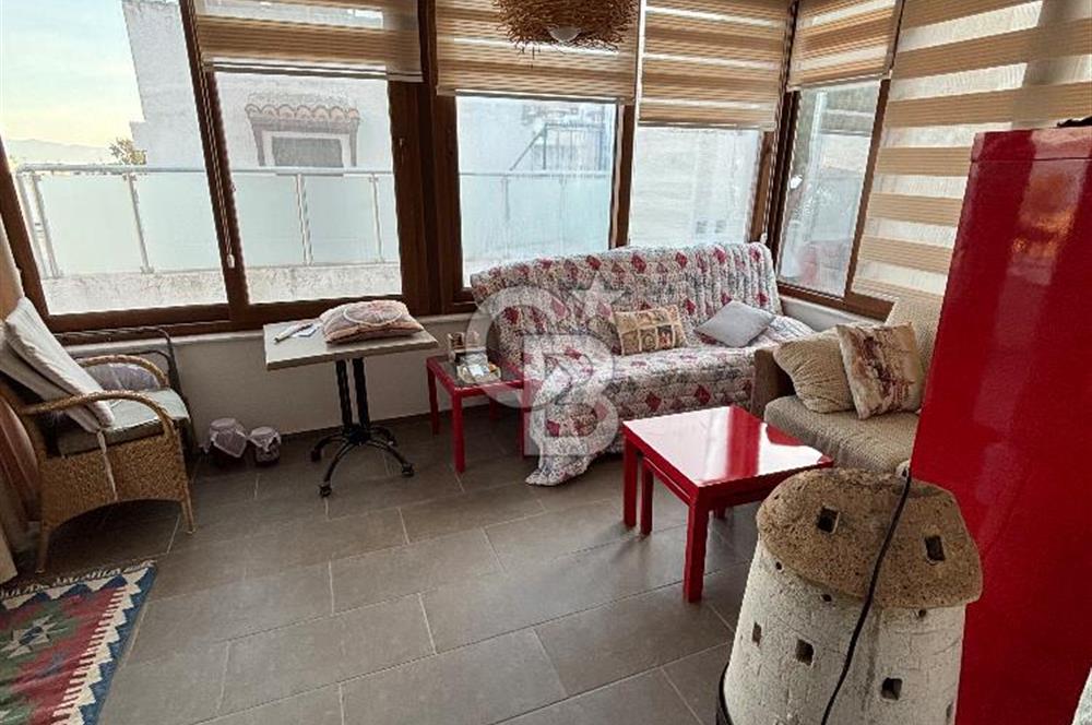 BODRUM BANK EV SAHİL SİTESİNDE MUNTAZAM DENİZ MANZARALI ÜST DUBLEKS