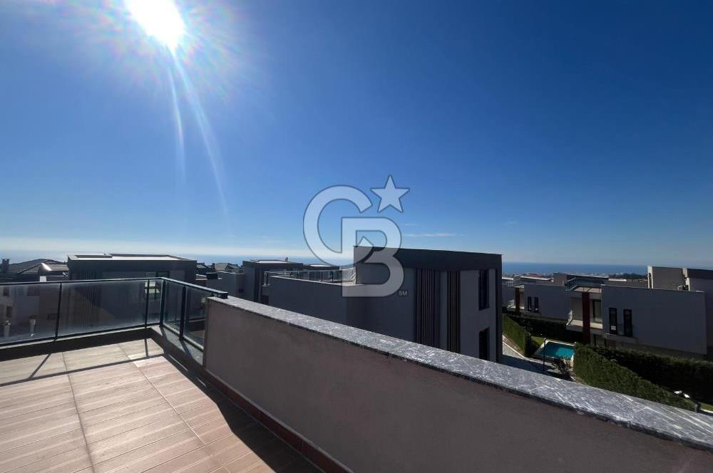 KUMBURGAZ GİŞELER'DE DENİZ MANZARALI SİTE İÇİ KİRALIK VİLLA