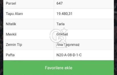 Yatağan yavada tarla vasfında