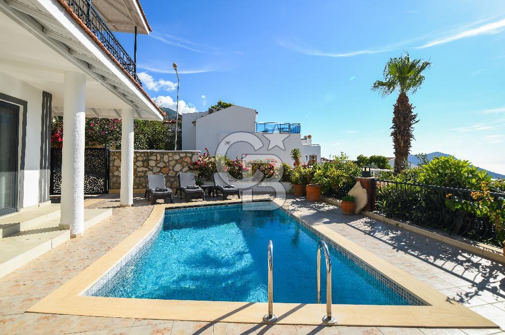 Cb Giz'den Kaş Kalkan Kızıltaş'ta 3+1 Deniz Manzaralı Villa