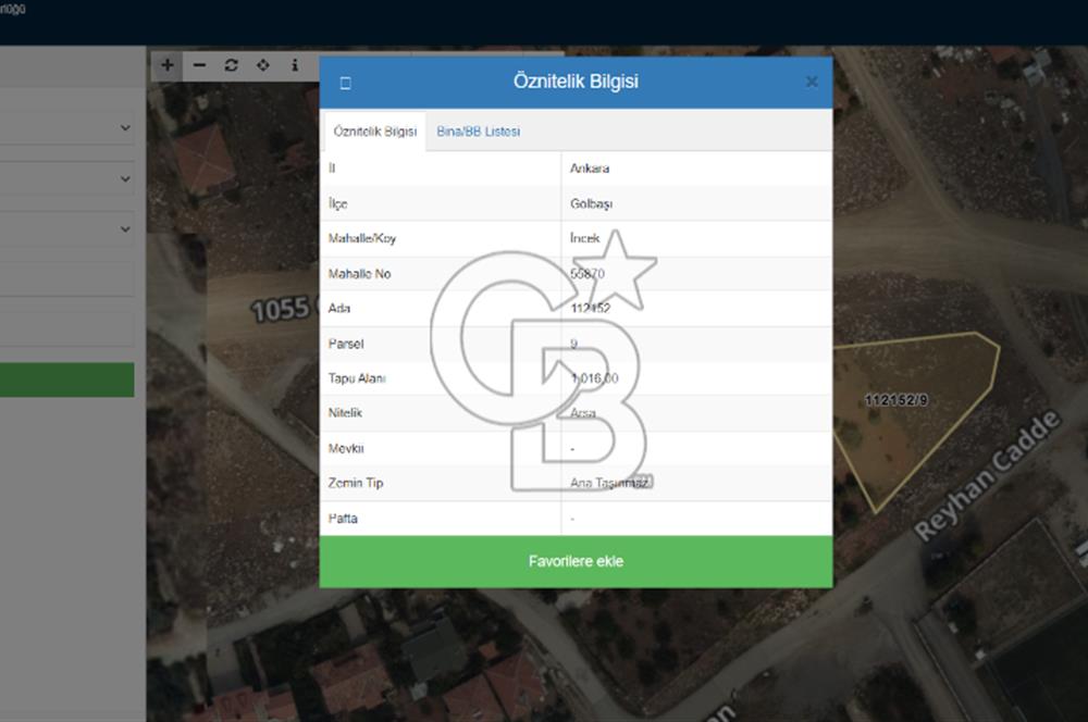 İNCEK SATILIK KÖŞE ARSA VİLLA PARSELİ 0.30 EMSAL / SELEN AKTEPE