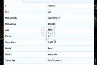 ŞİLE YAZIMANAYIR KÖYÜ 'NDE YOLA CEPHELİ 2872 m2 SATILIK ARAZİ - 1 - 316646