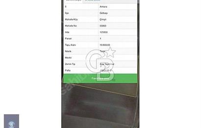 GÖLBAŞI ÇİMŞİTDE YOLA YAKIN TARLA