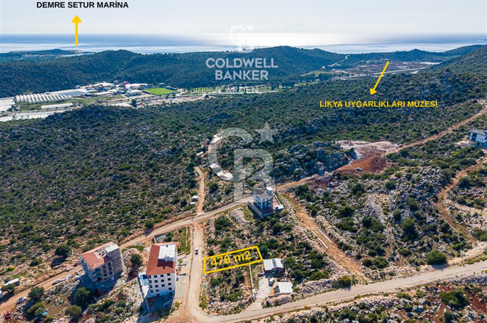 CB ARDEN den DEMRE BOZDAĞ BÖLGESİnde 476,35 m² SATILIK ARSA