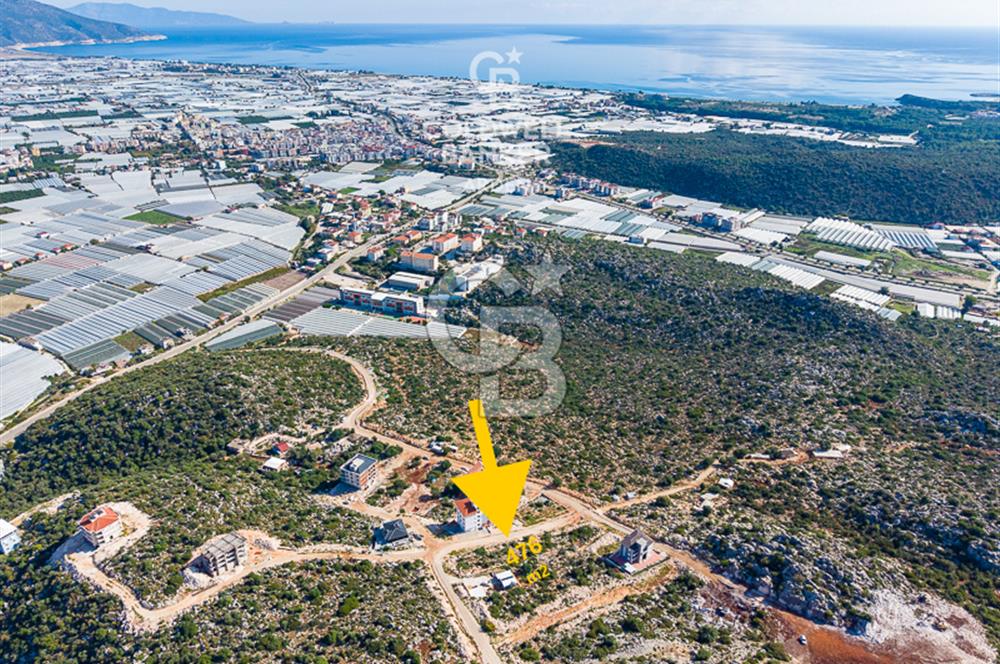 CB ARDEN den DEMRE BOZDAĞ BÖLGESİnde 476,35 m² SATILIK ARSA