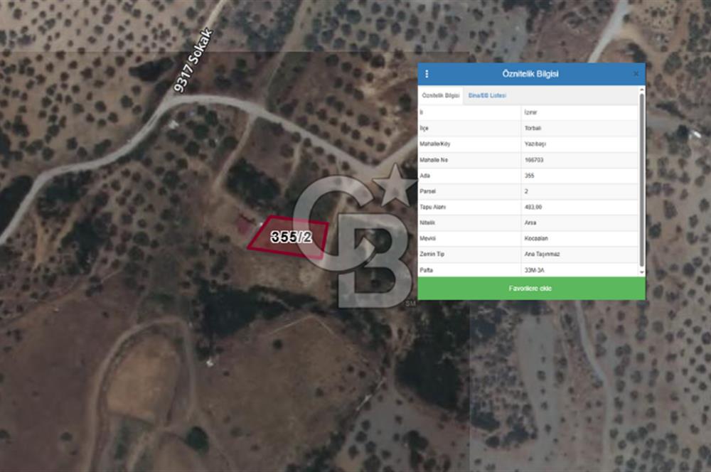 Torbalı Yazıbaşı'nda Satılık 483 m² Villa İmarlı Arsa