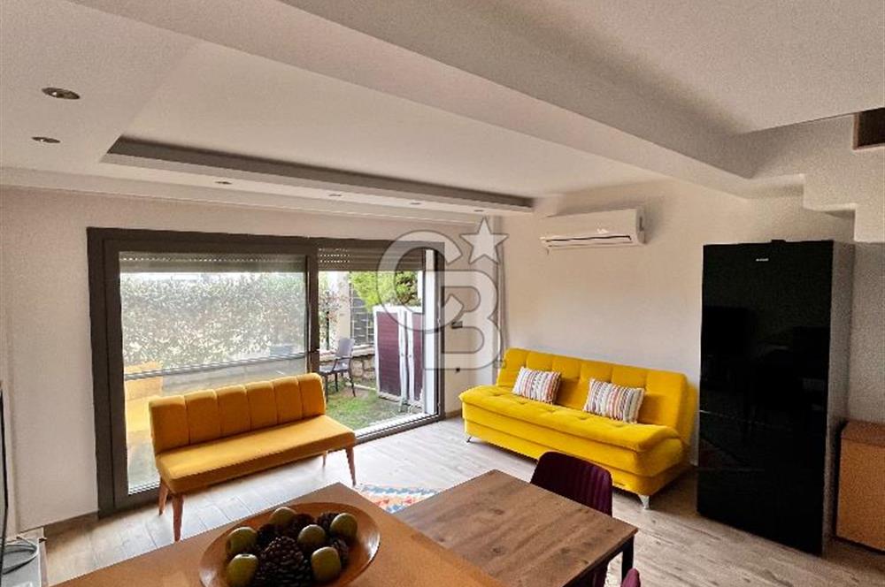 Gülbahçe Saygın Pazar Stüdyo Sitesinde Özel Bahçeli, Dubleks 2+1 – Full Eşyalı Kiralık