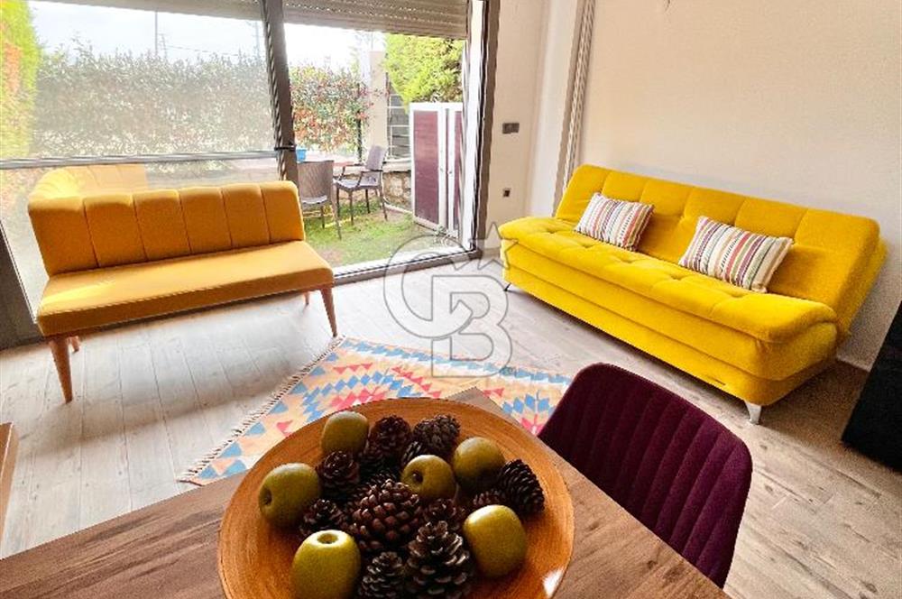 Gülbahçe Saygın Pazar Stüdyo Sitesinde Özel Bahçeli, Dubleks 2+1 – Full Eşyalı Kiralık