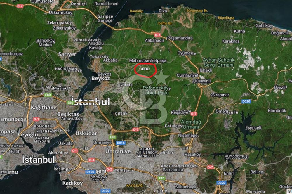 CB'DAN BEYKOZ MAHMUTŞEVKETPAŞA 3 DÖNÜM MÜSTAKİL SATILIK ARSA