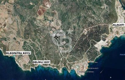 ÇEŞME ALAÇATI' DA MÜKEMMEL LOKASYONA SAHİP SATILIK ARSA