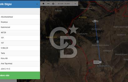 Afyon İhsaniye Kadımürsel | 6 Dönüme Yakın Verimli SATILIK Tarla
