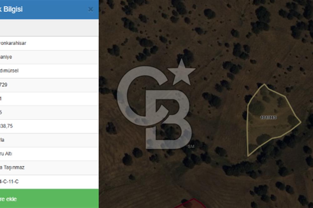Afyon İhsaniye Kadımürsel'de 2.8 Dönüm Satılık TARLA