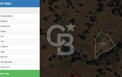 Afyon İhsaniye Kadımürsel'de 2.8 Dönüm Satılık TARLA