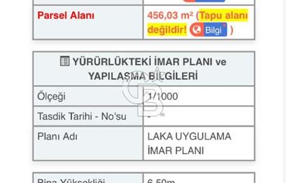 Ayvalık Sefaçamlıkta 3 Kat İmarlı 456 m² Villa Arsası