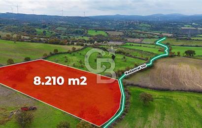 Çanakkale Ayvacık Süleyman Köyünde Satılık 8.210 m2 Tarla !