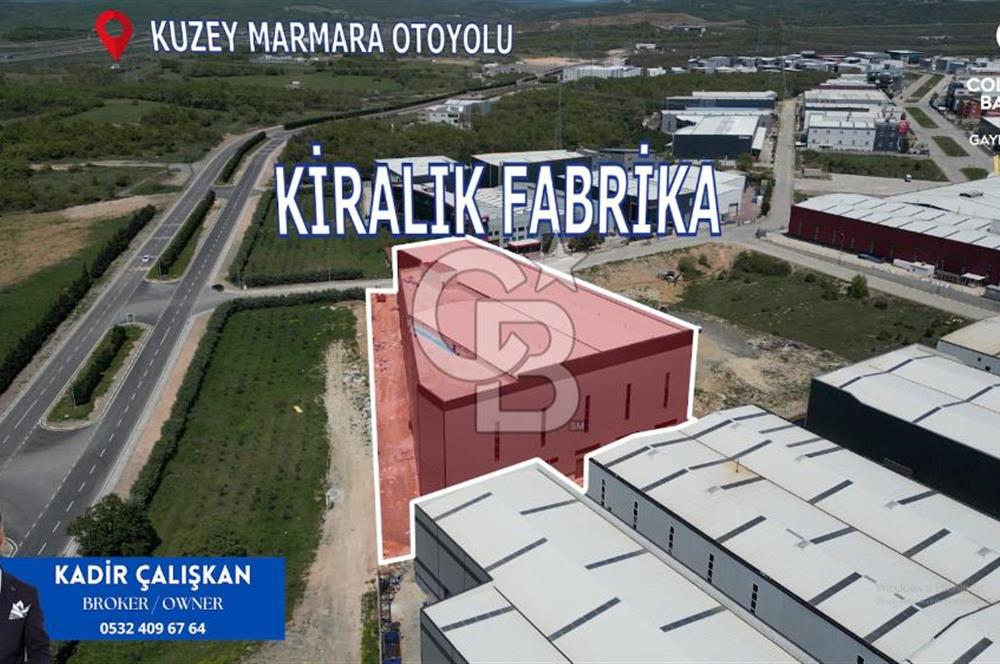 8.000m2 KİRALIK FABRİKA ZEMİN KAT h:14metre BODRUM KATh:8 metre