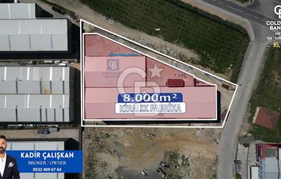 8.000m2 KİRALIK FABRİKA ZEMİN KAT h:14metre BODRUM KATh:8 metre
