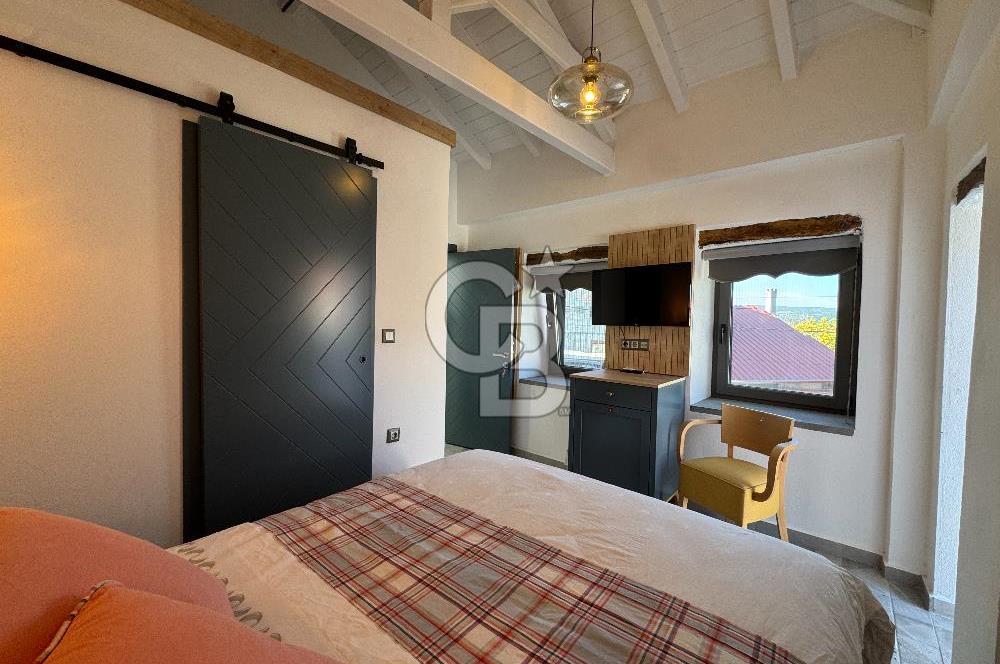 ÇANAKKALE AYVACIK SÖĞÜTLÜ KÖYÜ SATILIK TAŞ EV BUTİK OTEL