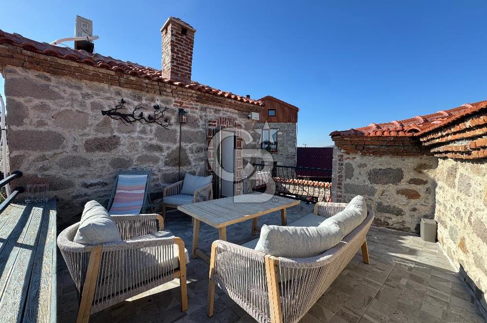 ÇANAKKALE AYVACIK SÖĞÜTLÜ KÖYÜ SATILIK TAŞ EV BUTİK OTEL