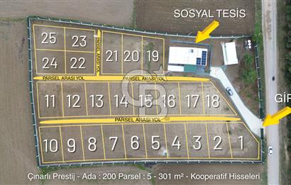 ÇANAKKALE MERKEZ ÇINARLI PRESTİJ 301 M2 TARLA