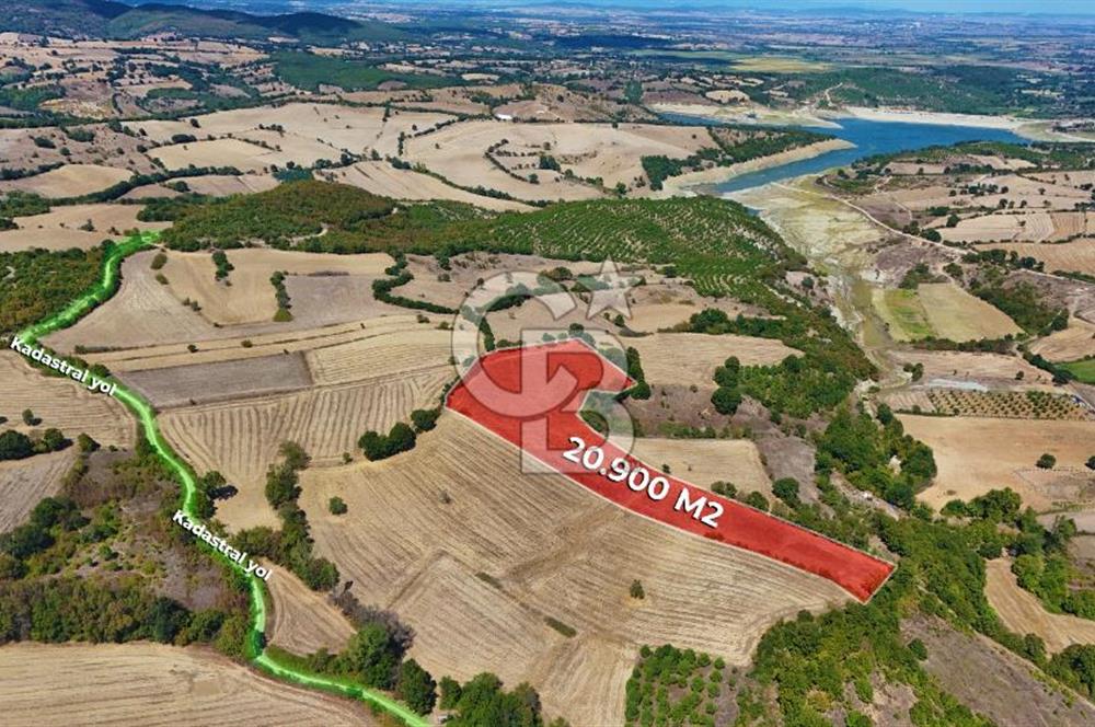 Çanakkale Biga Kocagür Köyünde Satılık 6.500 m2 Fırsat Tarla!!!