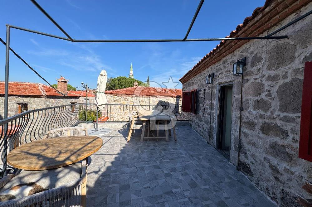 ÇANAKKALE AYVACIK SÖĞÜTLÜ KÖYÜ SATILIK TAŞ EV BUTİK OTEL