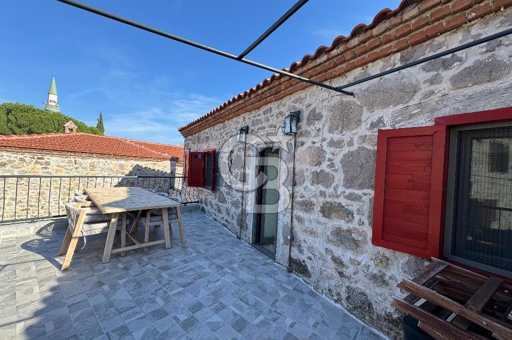 ÇANAKKALE AYVACIK SÖĞÜTLÜ KÖYÜ SATILIK TAŞ EV BUTİK OTEL