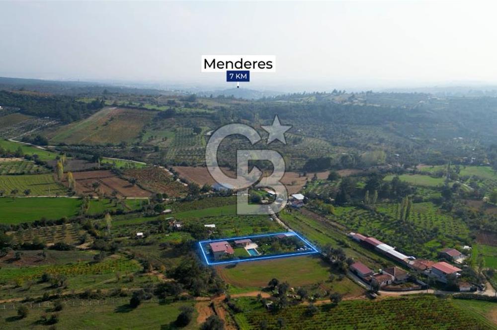 Menderes Çatalca'da 2.000 Dönüm Arazi İçinde Satılık Çiftlik Evi