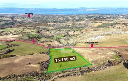 Çanakkale Merkez Kızılkeçilide Boğaz ve Deniz Manzaralı Tarla