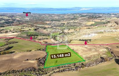 Çanakkale Merkez Kızılkeçilide Boğaz ve Deniz Manzaralı Tarla