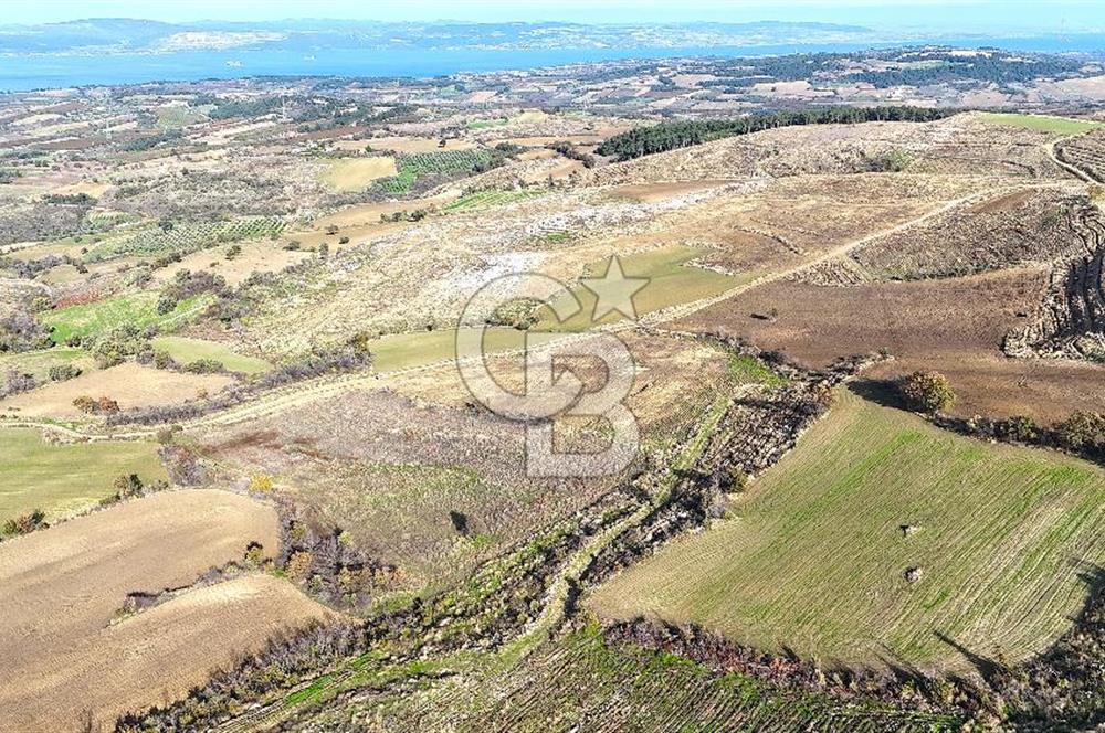 Çanakkale Merkez Kızılkeçilide Boğaz ve Deniz Manzaralı Tarla