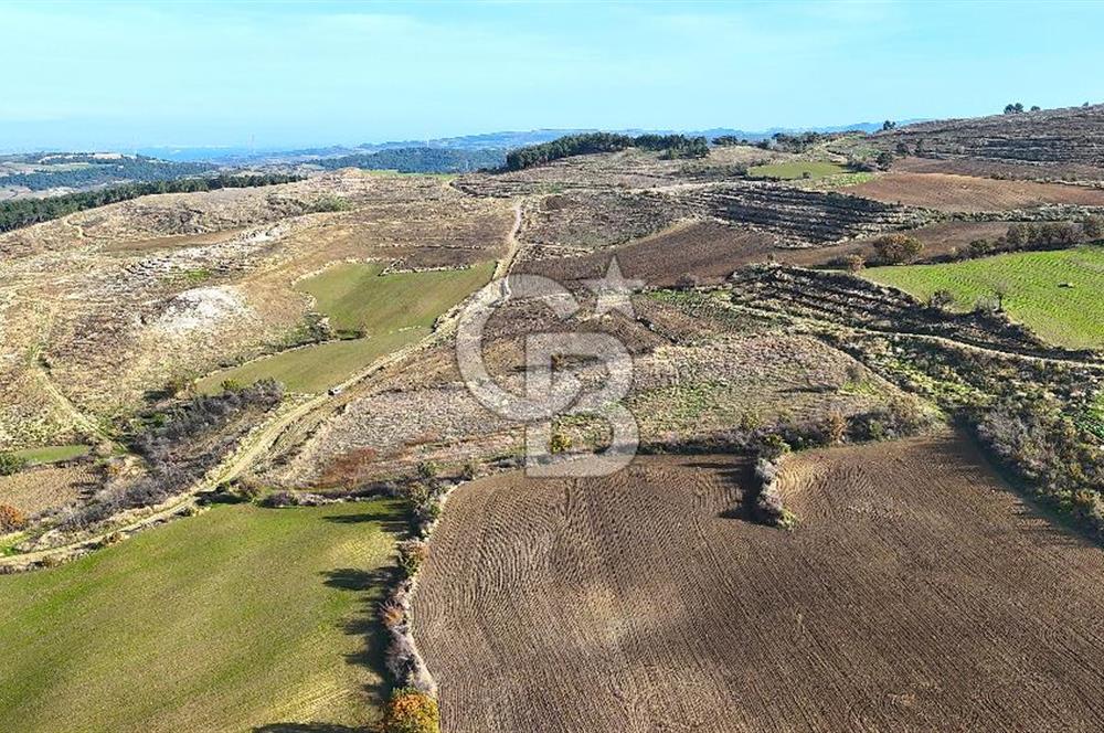 Çanakkale Merkez Kızılkeçilide Boğaz ve Deniz Manzaralı Tarla