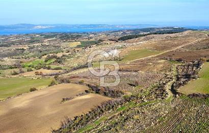 Çanakkale Merkez Kızılkeçilide Boğaz ve Deniz Manzaralı Tarla