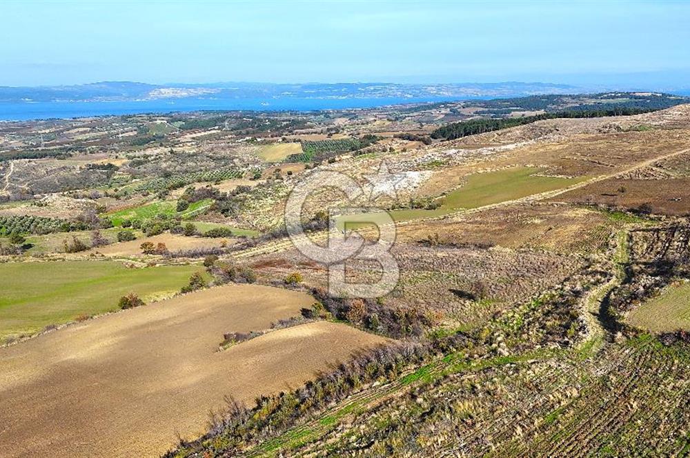 Çanakkale Merkez Kızılkeçilide Boğaz ve Deniz Manzaralı Tarla