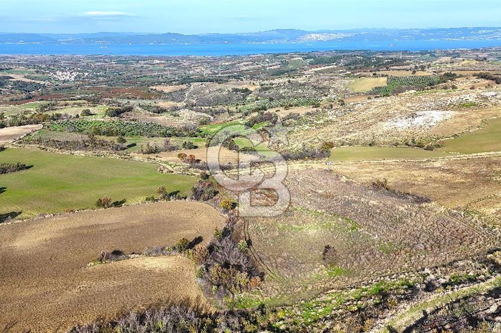 Çanakkale Merkez Kızılkeçilide Boğaz ve Deniz Manzaralı Tarla