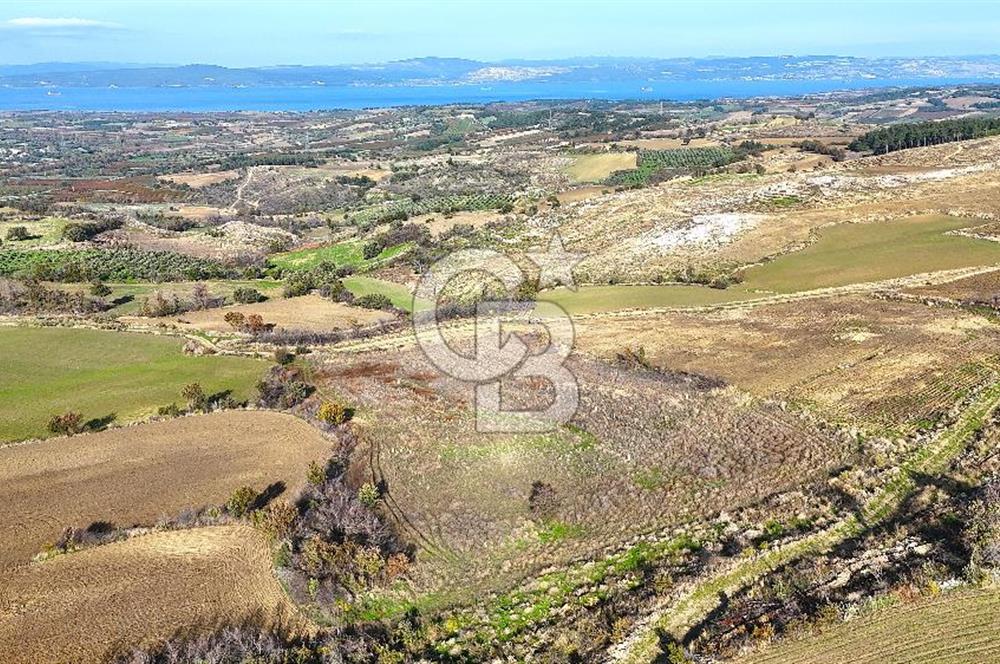 Çanakkale Merkez Kızılkeçilide Boğaz ve Deniz Manzaralı Tarla