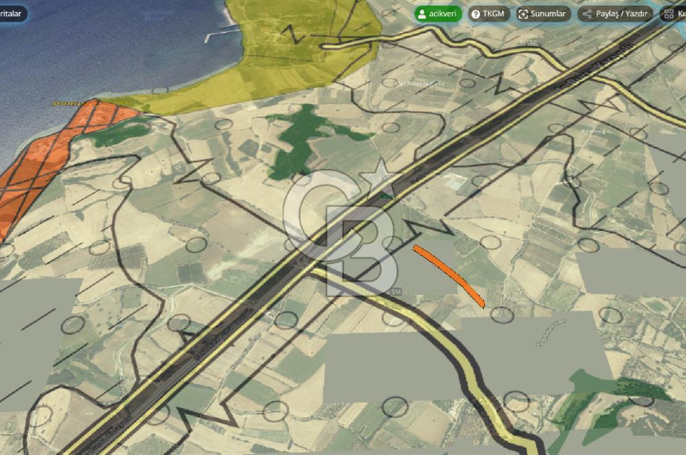 Çanakkale Kangırlı Deniz Manzaralı 12 Dönüm Tarla