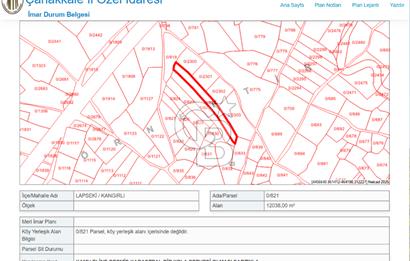 Çanakkale Kangırlı Deniz Manzaralı 12 Dönüm Tarla