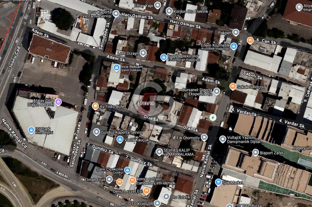 CB BLACK'TAN OSMANGAZİ NAMIK KEMAL MAHALLESİ'NDE SATILIK ARSA