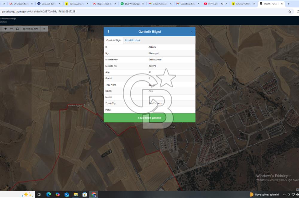 Ballıkuyumcu'da Villa İmarlı Tek Tapu Arsa