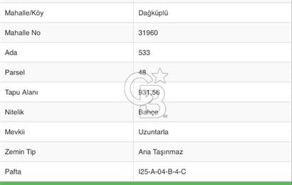 CB CITY’DEN ESKİŞEHİR DAĞKÜPLÜ’De SATILIK BAHÇE